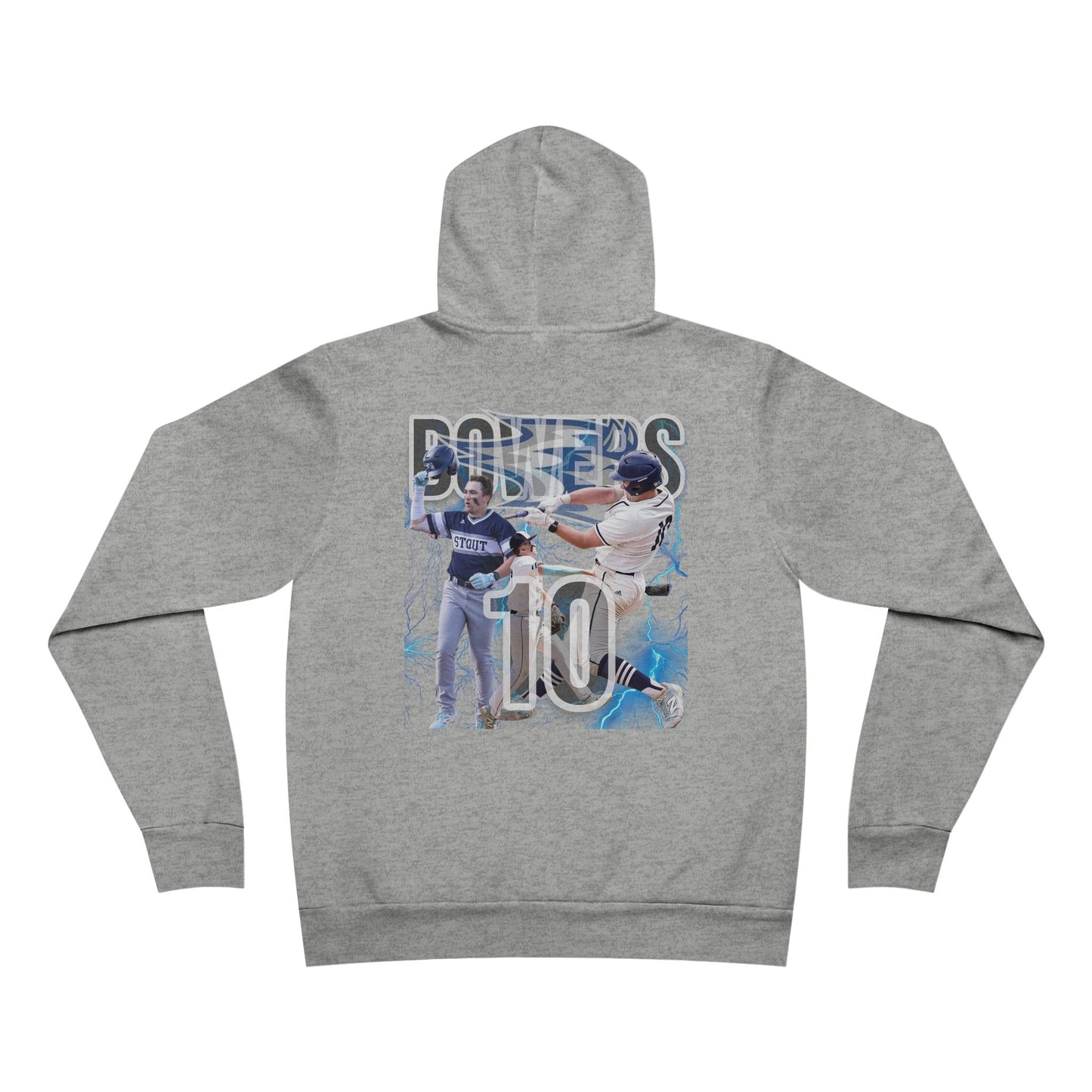 #10 BOWERS - UW STOUT - Grand Slam Baseball Hoodie for Sports Fans