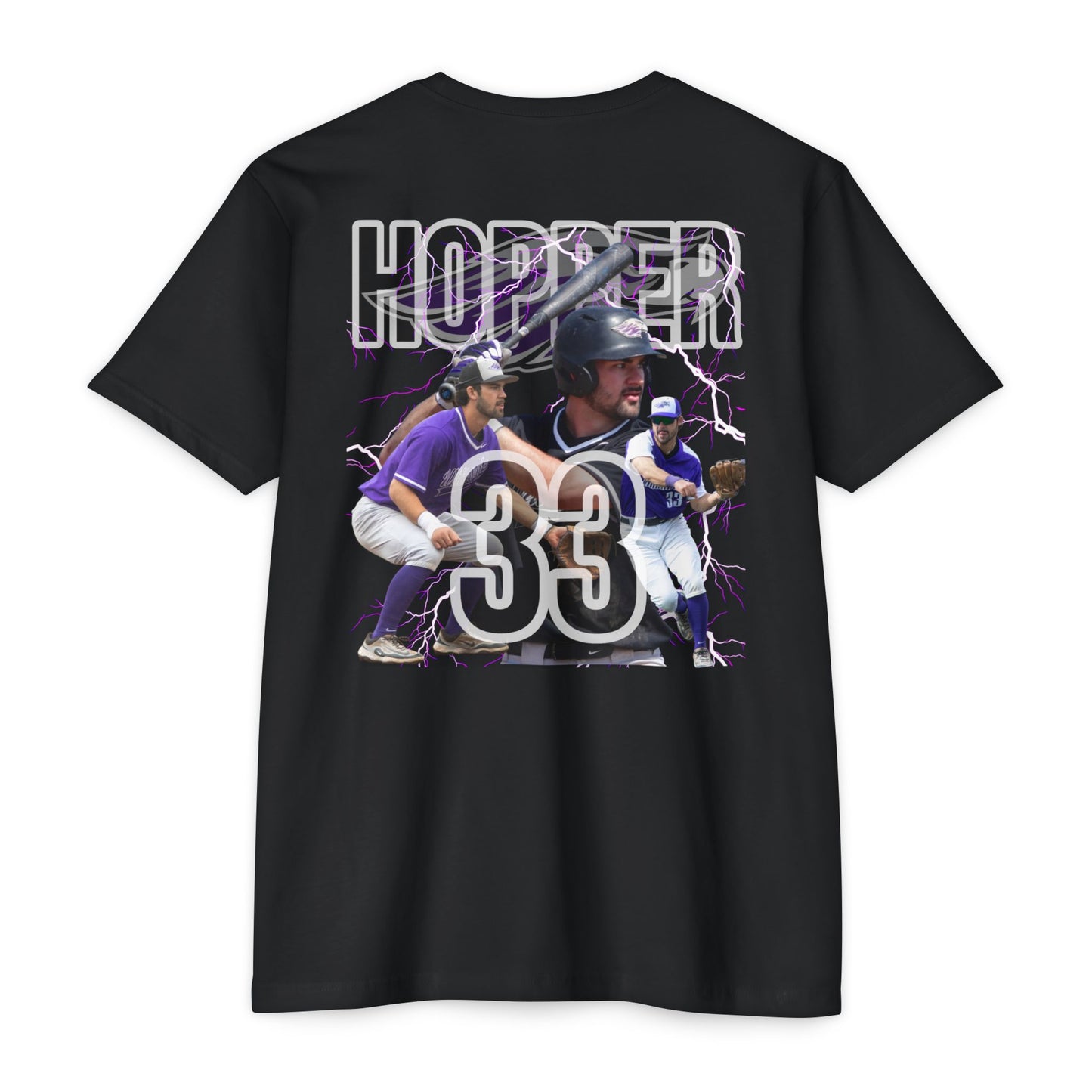 #33 Hopper TShirt - Grand Slam Baseball Unisex CVC Jersey T-Shirt – Perfect for Sports Fans & Players