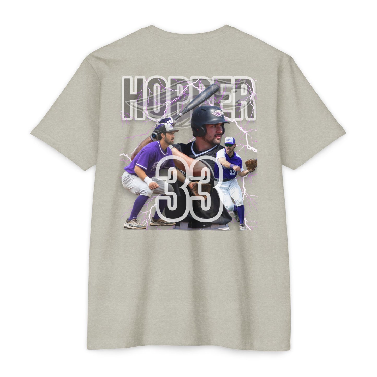 #33 Hopper TShirt - Grand Slam Baseball Unisex CVC Jersey T-Shirt – Perfect for Sports Fans & Players