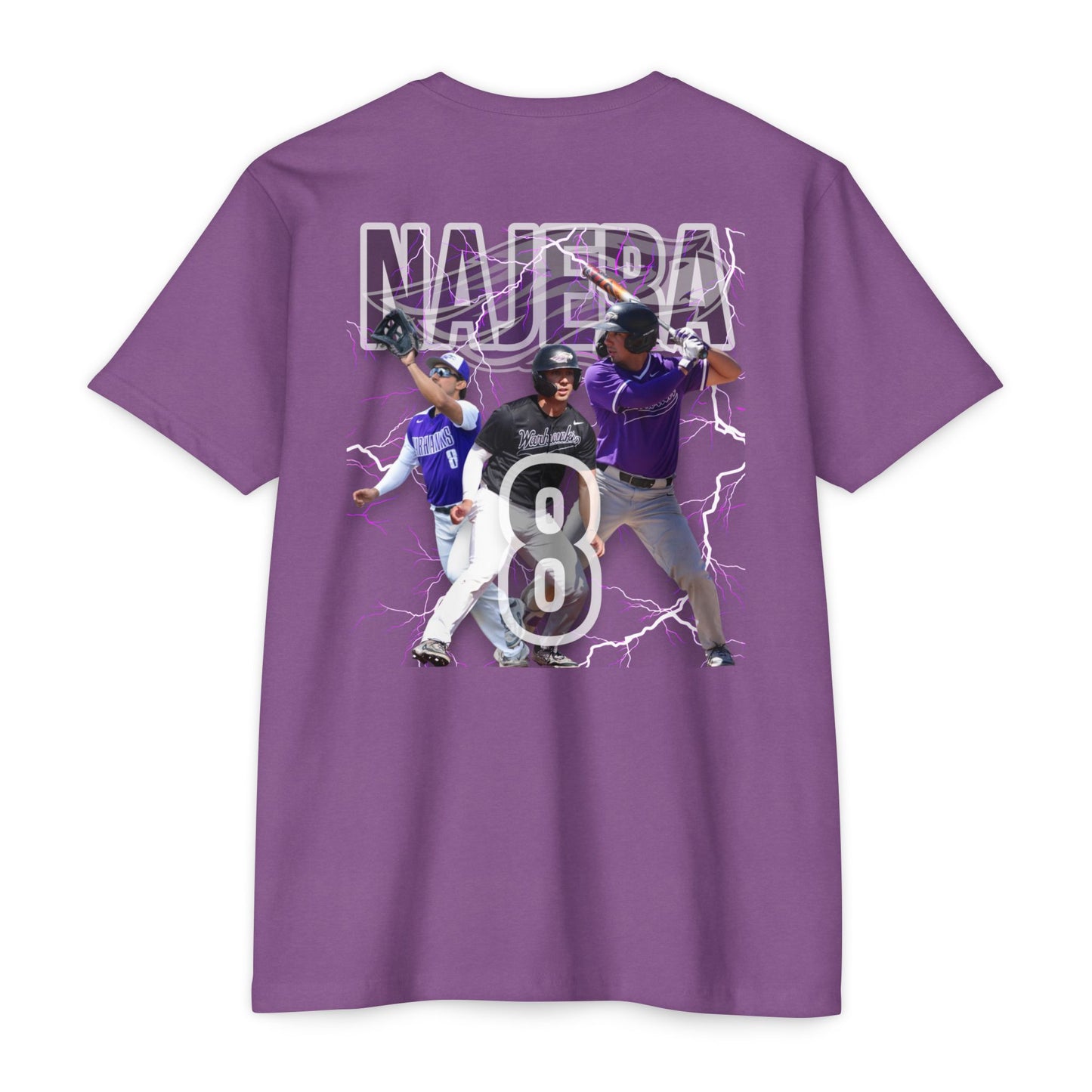 #8 NAJERA TShirt - Grand Slam Baseball T-Shirt | Unisex Jersey Tee for Sports Fans