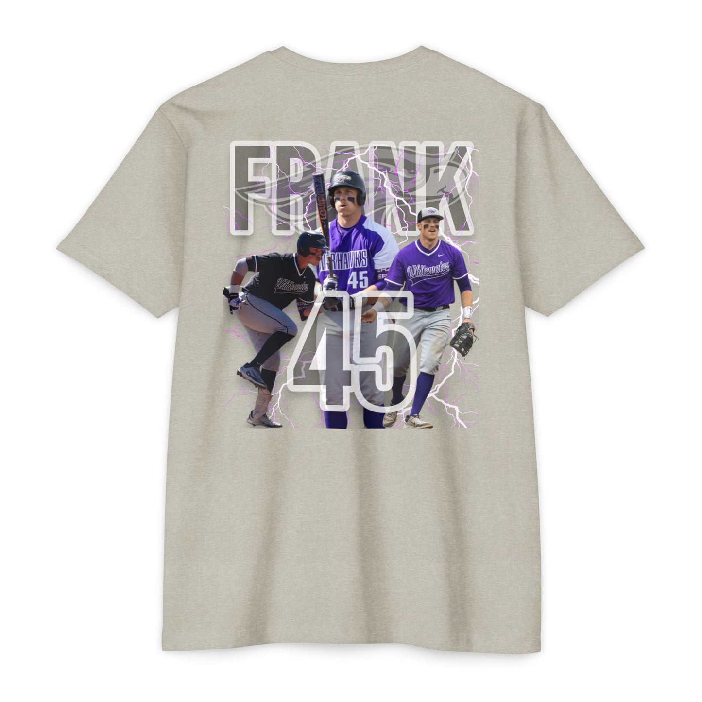 #45 Frank TShirt - Grand Slam Baseball T-Shirt for Fans - Personalized with 'Frank 45'