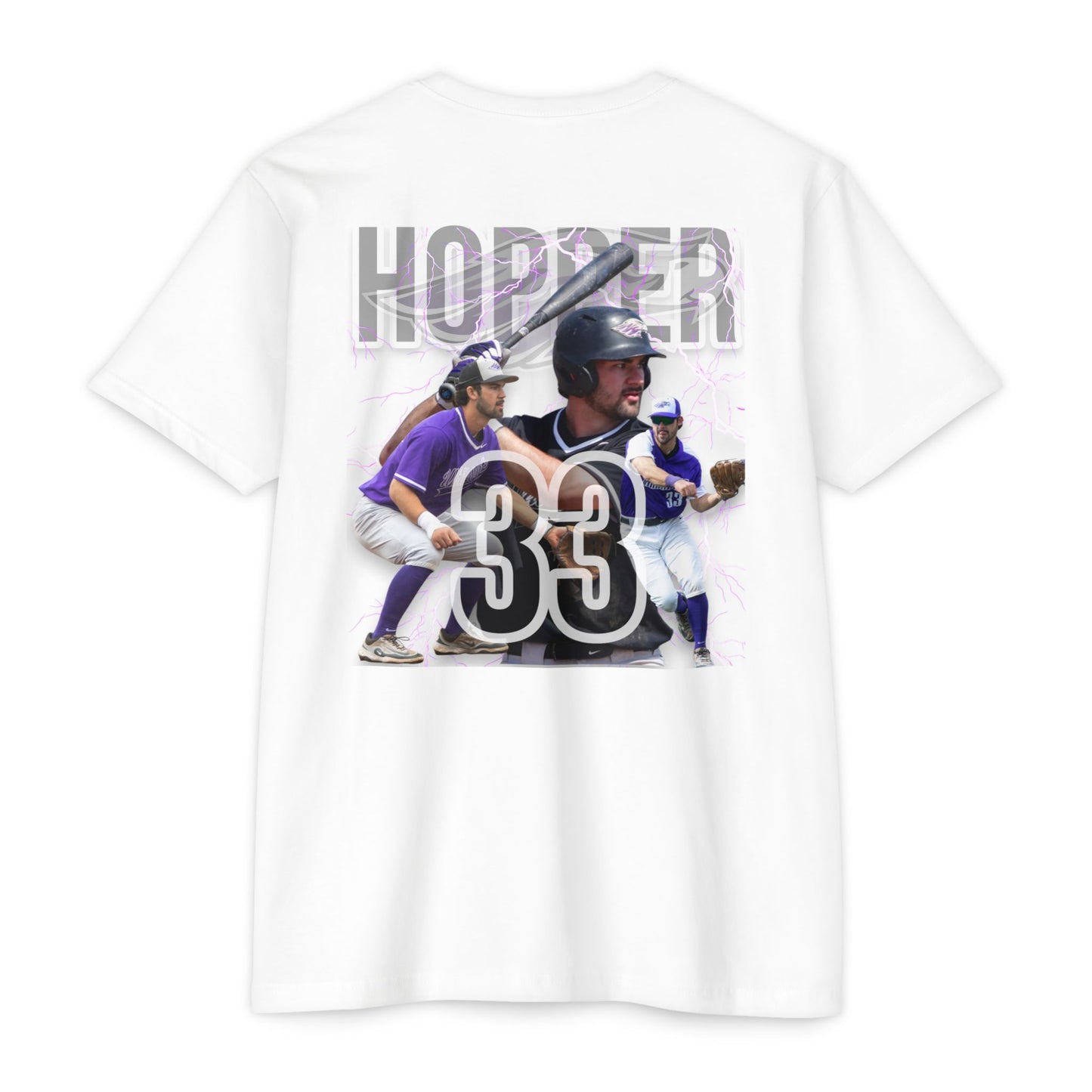 #33 Hopper TShirt - Grand Slam Baseball Unisex CVC Jersey T-Shirt – Perfect for Sports Fans & Players