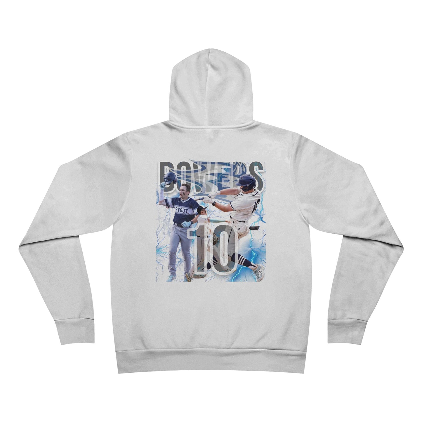 #10 BOWERS - UW STOUT - Grand Slam Baseball Hoodie for Sports Fans