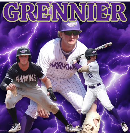 12 - Keli Grennier DIII Collage Baseball Player