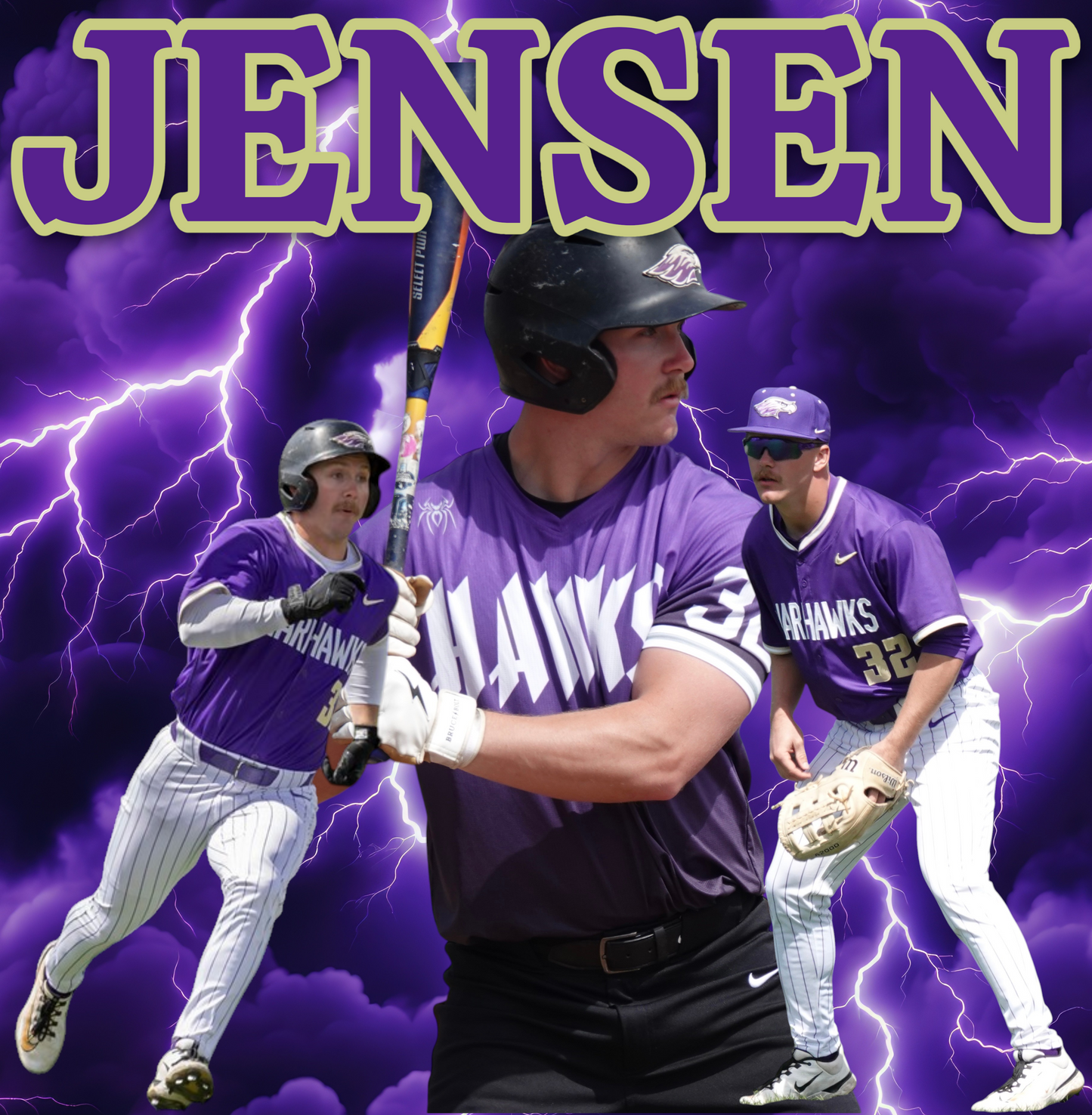 32 - Wyatt Jensen DIII College Baseball Player