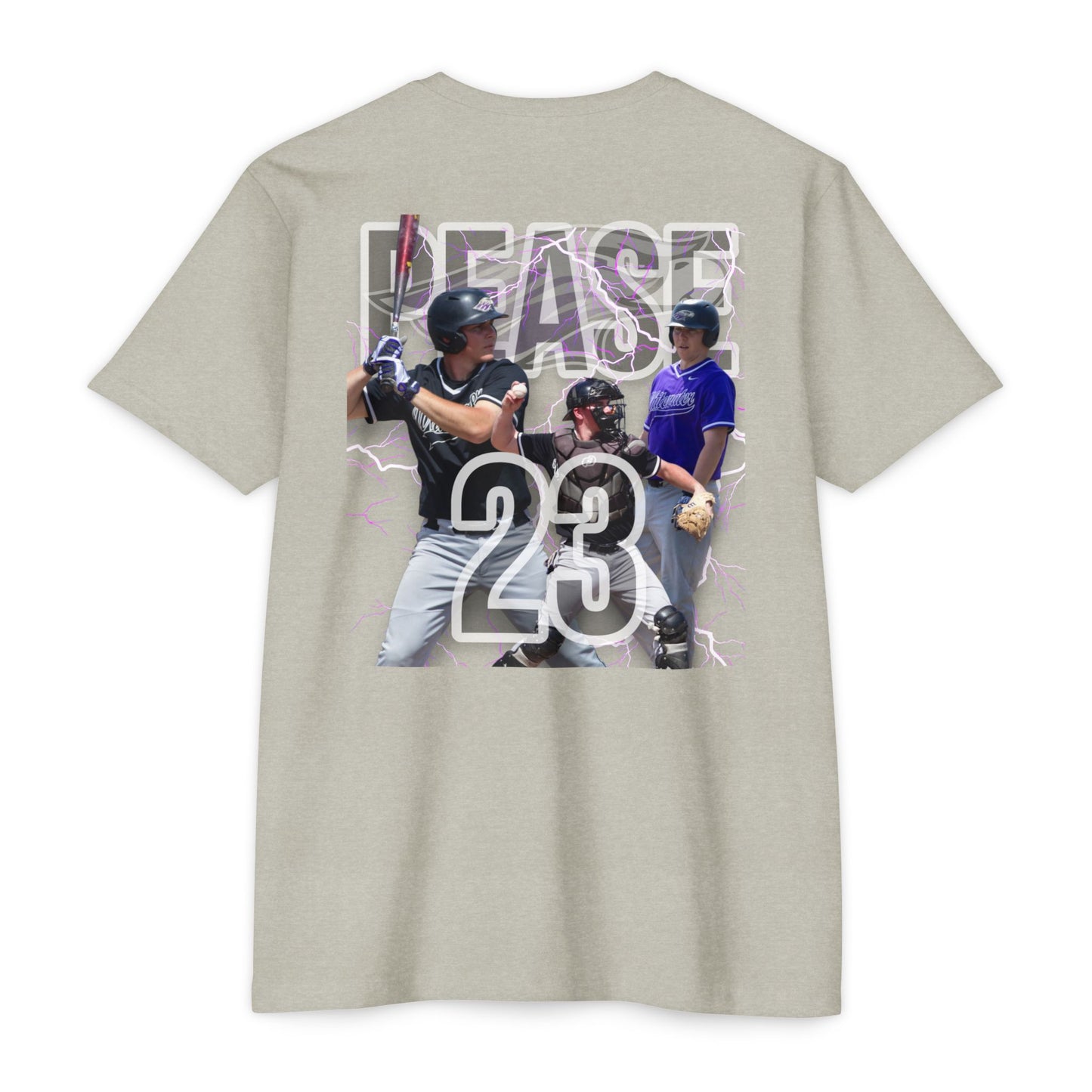 #23 PEASE TShirt - Grand Slam Baseball T-Shirt for Players - Unisex CVC Jersey Tee
