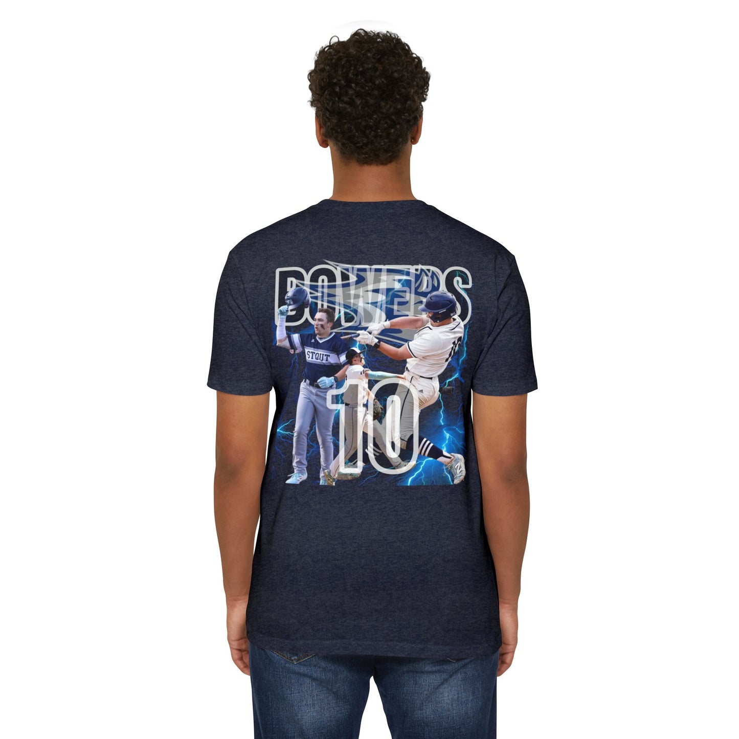 #10 BOWERS - UW STOUT - TShirt - Unisex Grand Slam Baseball T-Shirt - Sporty Graphic Tee for Fans