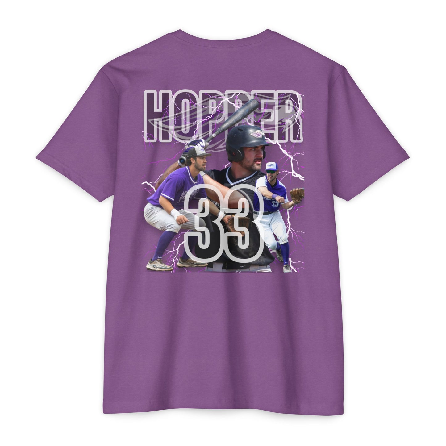 #33 Hopper TShirt - Grand Slam Baseball Unisex CVC Jersey T-Shirt – Perfect for Sports Fans & Players