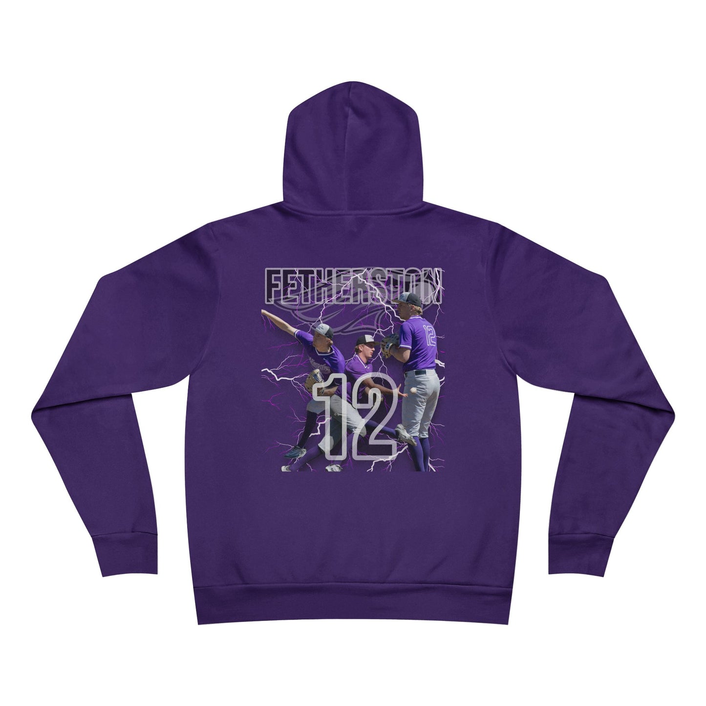 #12 FETHERSTON - Grand Slam Hoodie - Unisex Sponge Fleece Pullover for Softball Lovers, Perfect for Sports Events & Celebrations