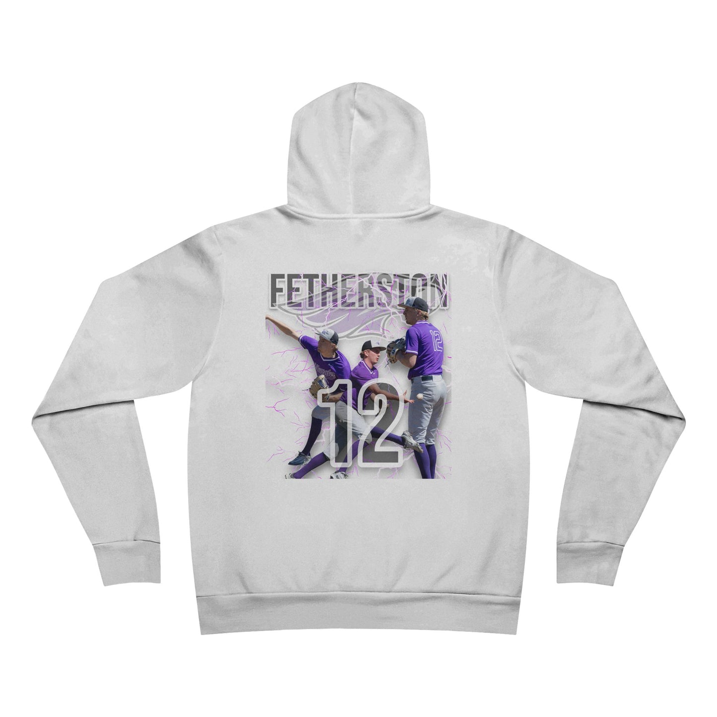 #12 FETHERSTON - Grand Slam Hoodie - Unisex Sponge Fleece Pullover for Softball Lovers, Perfect for Sports Events & Celebrations