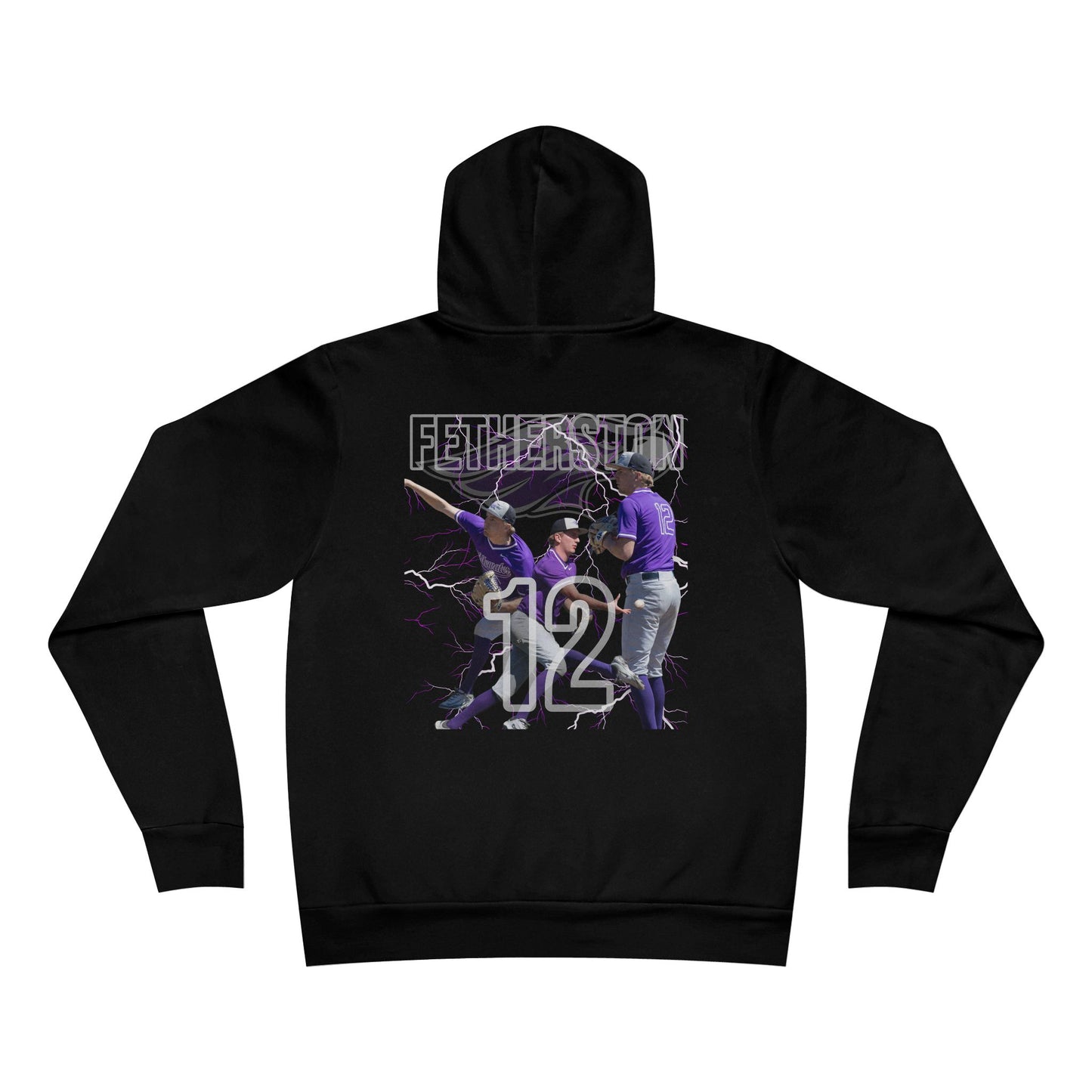 #12 FETHERSTON - Grand Slam Hoodie - Unisex Sponge Fleece Pullover for Softball Lovers, Perfect for Sports Events & Celebrations