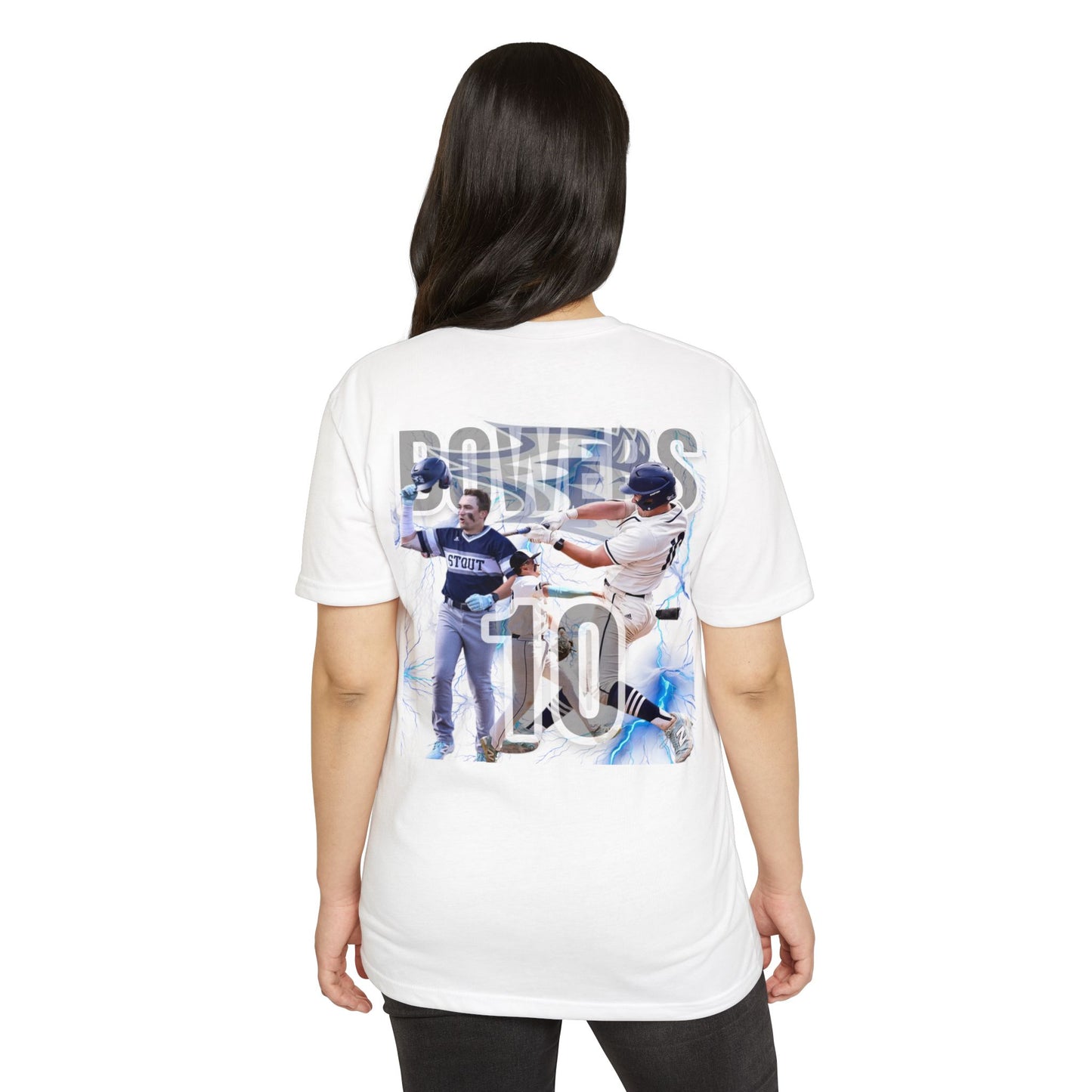 #10 BOWERS - UW STOUT - TShirt - Unisex Grand Slam Baseball T-Shirt - Sporty Graphic Tee for Fans