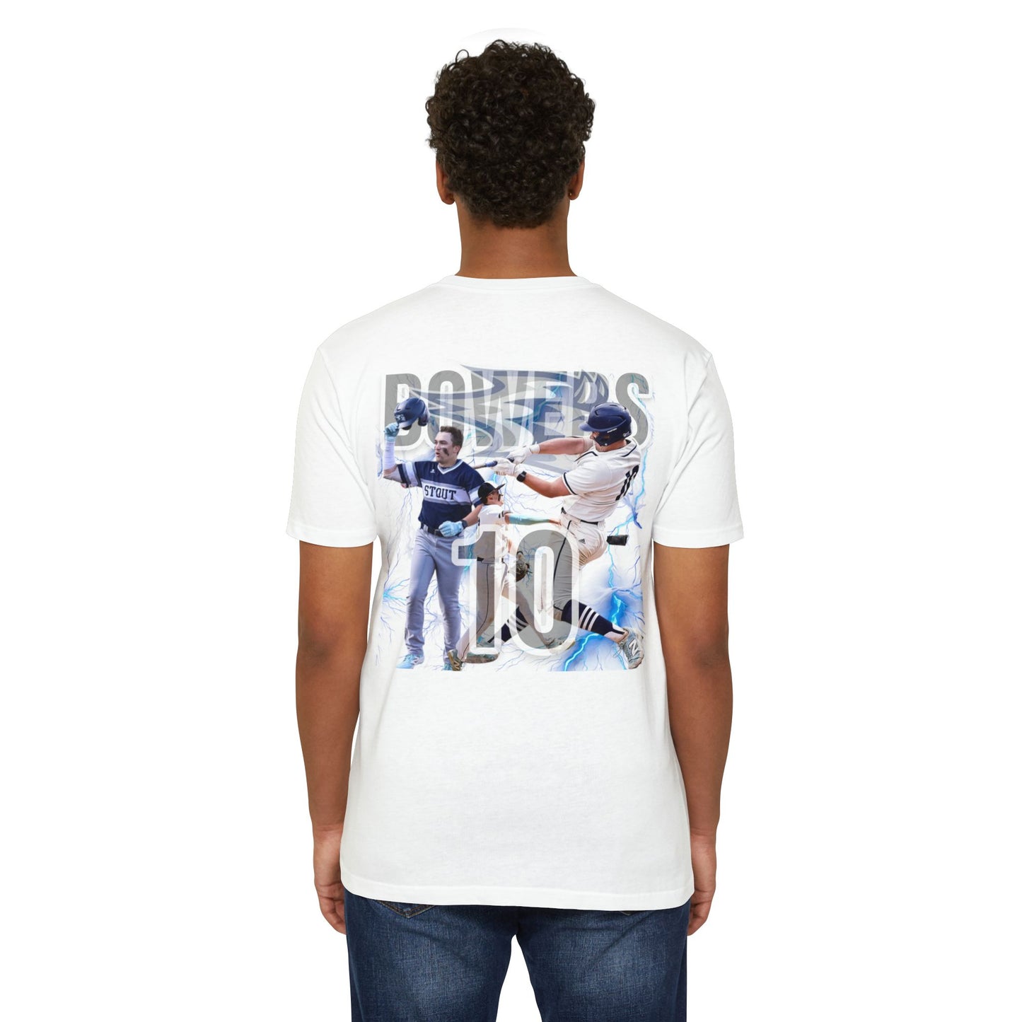 #10 BOWERS - UW STOUT - TShirt - Unisex Grand Slam Baseball T-Shirt - Sporty Graphic Tee for Fans