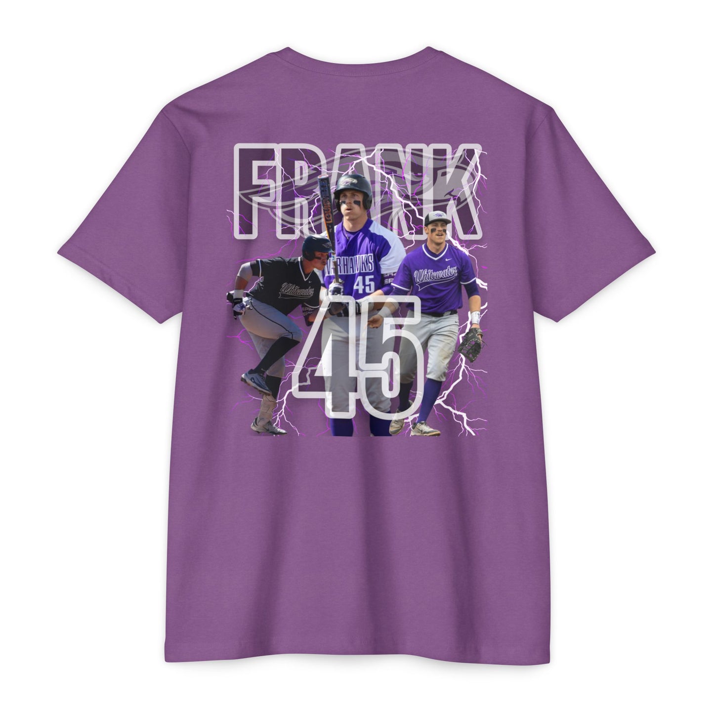 #45 Frank TShirt - Grand Slam Baseball T-Shirt for Fans - Personalized with 'Frank 45'
